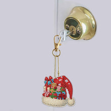 Load image into Gallery viewer, 12Pcs Christmas Diamond Painting Keychain Rhinestone Painting Keychain Pendant
