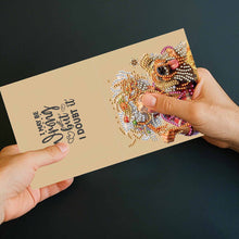 Load image into Gallery viewer, DIY Diamond Art Greeting Cards Congratulations Cards &amp; Gifts (10pcs Old Lady)
