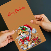 Load image into Gallery viewer, DIY Diamond Art Greeting Cards Congratulations Cards &amp; Gifts (10pcs Christmas)
