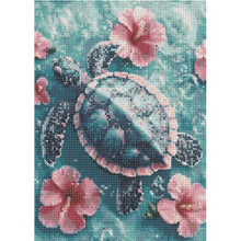 Load image into Gallery viewer, Diamond Painting - Full Round - Flower Turtle (30*40CM)
