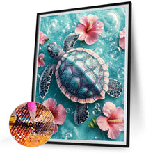 Load image into Gallery viewer, Diamond Painting - Full Round - Flower Turtle (30*40CM)
