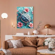 Load image into Gallery viewer, Diamond Painting - Full Round - Flower Turtle (30*40CM)
