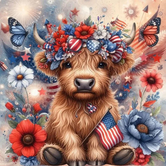 Diamond Painting - Full Round - Flower Yak (30*30CM)