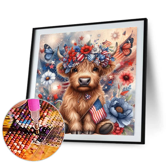 Diamond Painting - Full Round - Flower Yak (30*30CM)