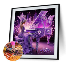 Load image into Gallery viewer, Diamond Painting - Partial Special Shaped - Elegant Hat Lady (30*30CM)
