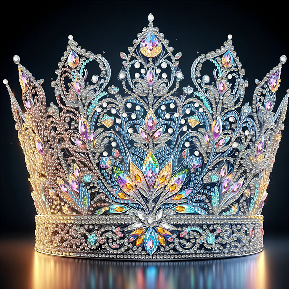 Diamond Painting - Partial Special Shaped - Gorgeous Crown (30*30CM)