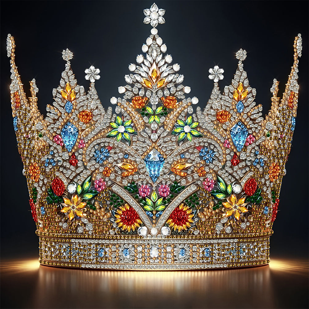 Diamond Painting - Partial Special Shaped - Gorgeous Crown (30*30CM)