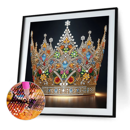 Diamond Painting - Partial Special Shaped - Gorgeous Crown (30*30CM)