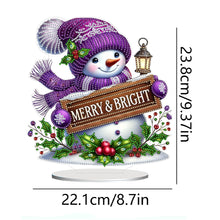 Load image into Gallery viewer, 2D Flat Christmas Snowman Table Top Diamond Painting Ornament Kits Home Decor
