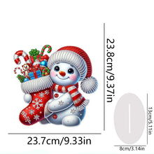 Load image into Gallery viewer, 2D Flat Christmas Snowman Table Top Diamond Painting Ornament Kits Home Decor
