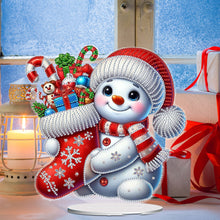 Load image into Gallery viewer, 2D Flat Christmas Snowman Table Top Diamond Painting Ornament Kits Home Decor
