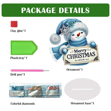 Load image into Gallery viewer, 2D Flat Christmas Snowman Table Top Diamond Painting Ornament Kits Home Decor
