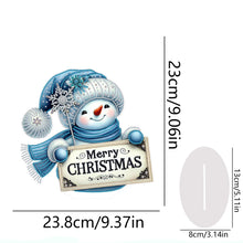 Load image into Gallery viewer, 2D Flat Christmas Snowman Table Top Diamond Painting Ornament Kits Home Decor
