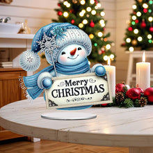Load image into Gallery viewer, 2D Flat Christmas Snowman Table Top Diamond Painting Ornament Kits Home Decor
