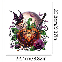 Load image into Gallery viewer, 2D Flat Halloween Pumpkin Print Desktop Diamond Art Kits Double-sided Effect
