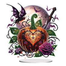 Load image into Gallery viewer, 2D Flat Halloween Pumpkin Print Desktop Diamond Art Kits Double-sided Effect

