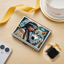 Load image into Gallery viewer, Diamond Art Coin Purse Beauty &amp; Wolf ID Card Holder Case for Art Crafts
