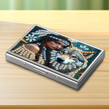 Load image into Gallery viewer, Diamond Art Coin Purse Beauty &amp; Wolf ID Card Holder Case for Art Crafts

