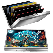 Load image into Gallery viewer, Diamond Art Stainless Steel Coin Purse Tree ID Card Holder Case for Art Crafts
