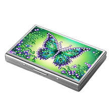 Load image into Gallery viewer, Diamond Art Stainless Steel Coin Purse Butterfly ID Card Holder Case for Adults
