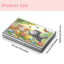 Load image into Gallery viewer, Diamond Art Stainless Steel Coin Purse Cat ID Card Holder Case for Art Crafts
