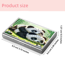 Load image into Gallery viewer, Diamond Art Stainless Steel Coin Purse Panda ID Card Holder Case for Art Crafts
