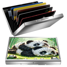 Load image into Gallery viewer, Diamond Art Stainless Steel Coin Purse Panda ID Card Holder Case for Art Crafts
