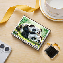 Load image into Gallery viewer, Diamond Art Stainless Steel Coin Purse Panda ID Card Holder Case for Art Crafts
