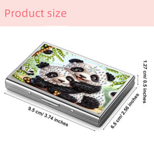 Load image into Gallery viewer, Diamond Art Stainless Steel Coin Purse Panda ID Card Holder Case for Art Crafts
