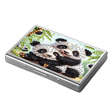 Load image into Gallery viewer, Diamond Art Stainless Steel Coin Purse Panda ID Card Holder Case for Art Crafts
