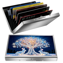 Load image into Gallery viewer, Diamond Art Stainless Steel Coin Purse Tree ID Card Holder Case for Art Crafts
