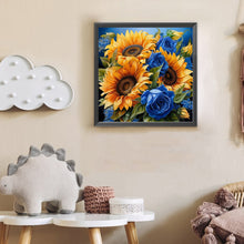 Load image into Gallery viewer, Diamond Painting - Full Round - Independence Day Flower Pot Bouquet (30*30CM)
