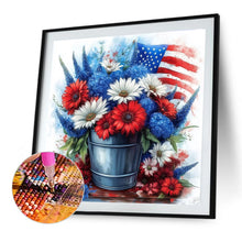 Load image into Gallery viewer, Diamond Painting - Full Round - Independence Day Flower Pot Bouquet (30*30CM)
