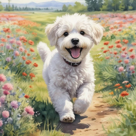Diamond Painting - Full Round - Puppy (40*40CM)