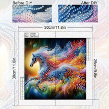 Load image into Gallery viewer, Diamond Painting - Partial Special Shaped - Horse (30*30CM)
