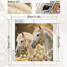 Load image into Gallery viewer, Diamond Painting - Partial Special Shaped - Horse (30*30CM)
