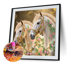 Load image into Gallery viewer, Diamond Painting - Partial Special Shaped - Horse (30*30CM)
