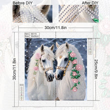 Load image into Gallery viewer, Diamond Painting - Partial Special Shaped - Horse (30*30CM)
