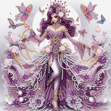 Load image into Gallery viewer, Diamond Painting - Partial Special Shaped - Elegant Girl With Beautiful Skirt (30*30CM)
