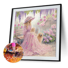 Load image into Gallery viewer, Diamond Painting - Partial Special Shaped - Elegant Girl With Beautiful Skirt (30*30CM)
