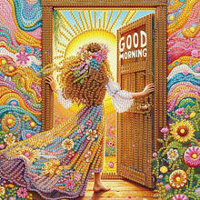 Load image into Gallery viewer, Diamond Painting - Partial Special Shaped - Elegant Girl With Beautiful Skirt (30*30CM)
