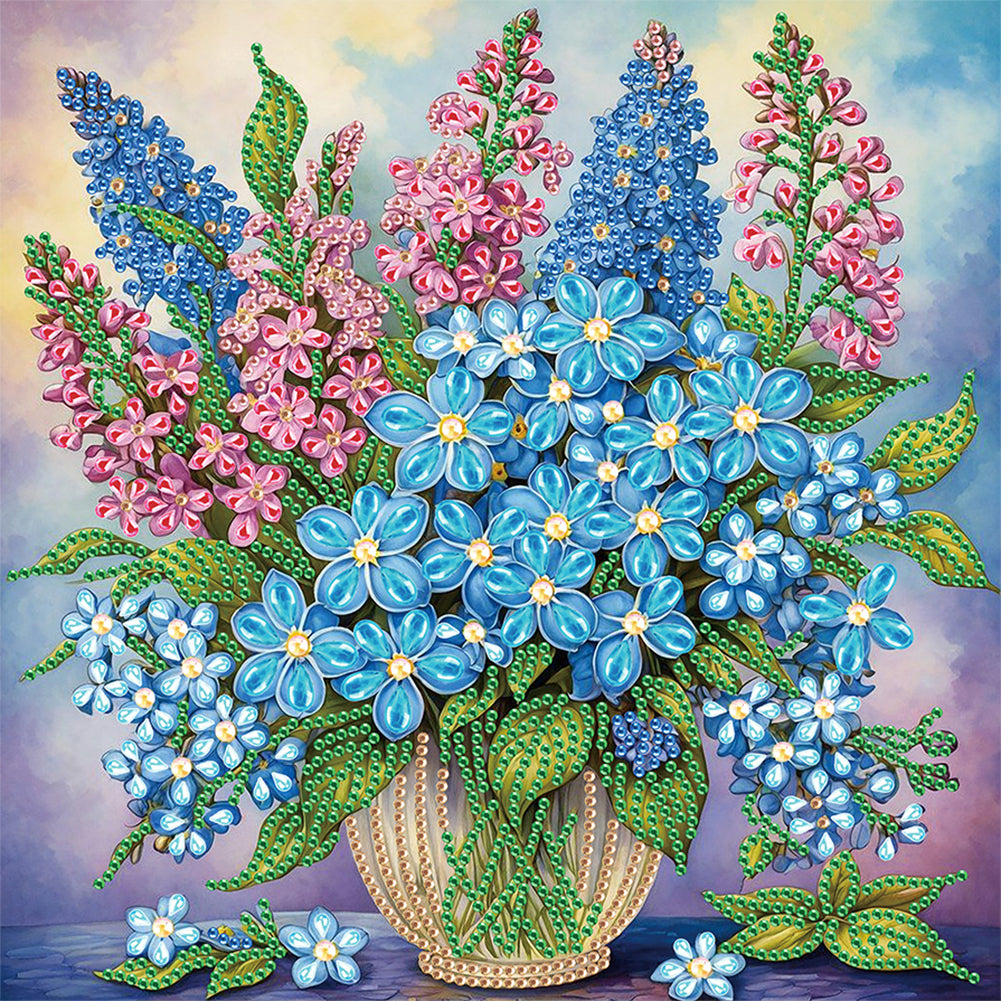 Diamond Painting - Partial Special Shaped - Bouquet Of Flowers (30*30CM)
