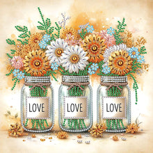 Load image into Gallery viewer, Diamond Painting - Partial Special Shaped - Bouquet Of Flowers (30*30CM)
