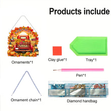 Load image into Gallery viewer, Fall Truck 2D Flat DIY Diamond Art Pendant Diamond Painting Set for Wall Window
