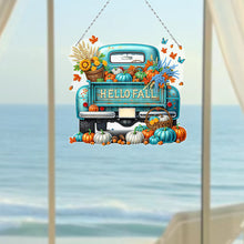 Load image into Gallery viewer, Fall Truck 2D Flat DIY Diamond Art Pendant Diamond Painting Set for Wall Window
