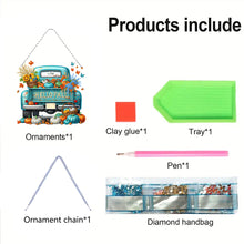 Load image into Gallery viewer, Fall Truck 2D Flat DIY Diamond Art Pendant Diamond Painting Set for Wall Window
