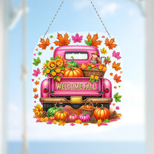 Load image into Gallery viewer, Fall Truck 2D Flat DIY Diamond Art Pendant Diamond Painting Set for Wall Window
