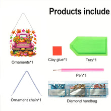 Load image into Gallery viewer, Fall Truck 2D Flat DIY Diamond Art Pendant Diamond Painting Set for Wall Window
