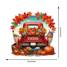 Load image into Gallery viewer, Fall Truck 2D Flat DIY Diamond Art Pendant Diamond Painting Set for Wall Window
