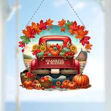 Load image into Gallery viewer, Fall Truck 2D Flat DIY Diamond Art Pendant Diamond Painting Set for Wall Window
